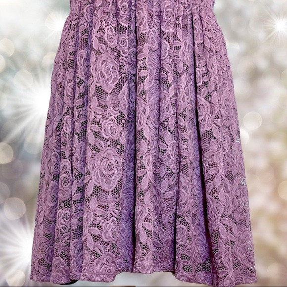 Torrid Purple Lace Skater Dress Size 1 1XL & 2 2XL New with tags - Picture 12 of 15